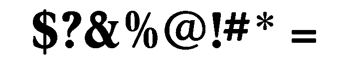 Hess Old Style Extra Bold Font OTHER CHARS