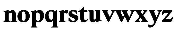 Hess Old Style Extra Bold Font LOWERCASE