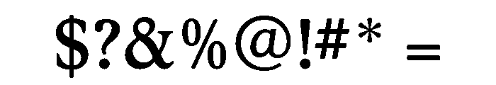 Hess Old Style Medium Font OTHER CHARS