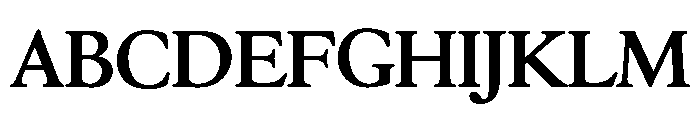 Hess Old Style Medium Font UPPERCASE
