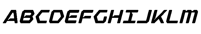 Hexaframe Bold Oblique Font UPPERCASE