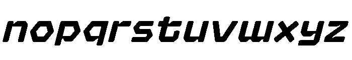 Hexaframe Bold Oblique Font LOWERCASE