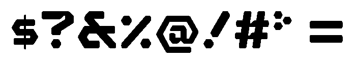 Hexaframe Extra Bold Font OTHER CHARS