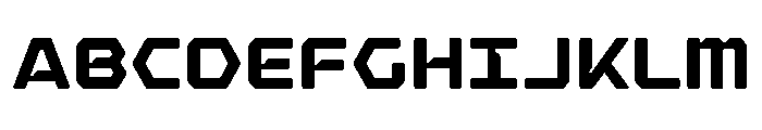 Hexaframe Extra Bold Font UPPERCASE
