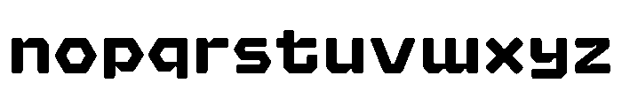 Hexaframe Extra Bold Font LOWERCASE