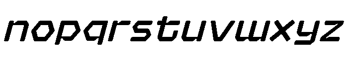 Hexaframe Extra Light Oblique Font LOWERCASE