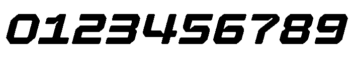 Hexaframe Heavy Oblique Font OTHER CHARS