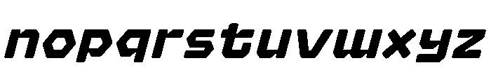 Hexaframe Heavy Oblique Font LOWERCASE
