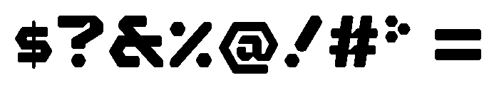Hexaframe Heavy Font OTHER CHARS