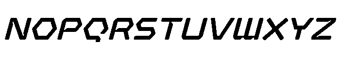 Hexaframe Light Oblique Font UPPERCASE