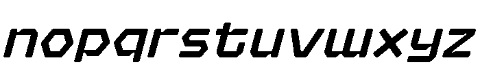 Hexaframe Light Oblique Font LOWERCASE