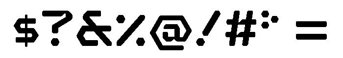 Hexaframe Light Font OTHER CHARS