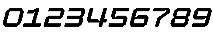 Hexaframe Regular Oblique Font OTHER CHARS