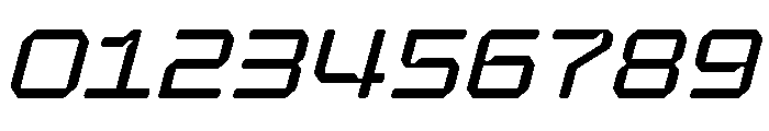 Hexaframe Thin Oblique Font OTHER CHARS