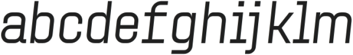 HF Gipbay Medium Italic otf (500) Font LOWERCASE