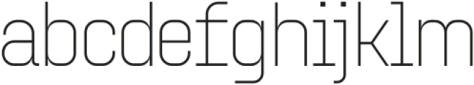 HF Gipbay Thin otf (100) Font LOWERCASE