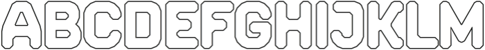 HF Lorflo Outline otf (400) Font UPPERCASE