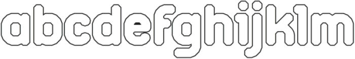 HF Lorflo Outline otf (400) Font LOWERCASE