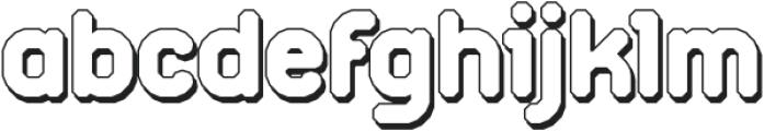 HF Lorflo Shadow otf (400) Font LOWERCASE