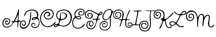 HFF Whirly Whorl Font UPPERCASE