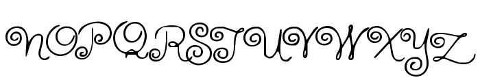 HFF Whirly Whorl Font UPPERCASE