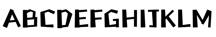 HFGrowing Font UPPERCASE