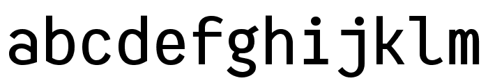 HFMonorita Medium Font LOWERCASE
