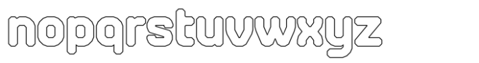 HF Lorflo Outline Font LOWERCASE