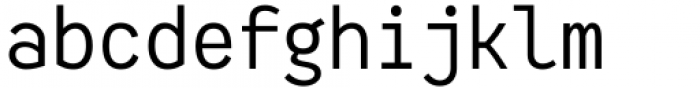 HF Monorita Light Font LOWERCASE