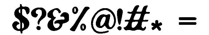 Hg_Hazard_Island Font OTHER CHARS