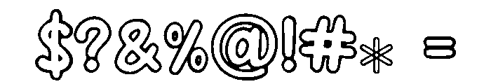 Hg_Outline_Shenanigans Font OTHER CHARS
