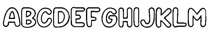 Hg_Outline_Shenanigans Font UPPERCASE