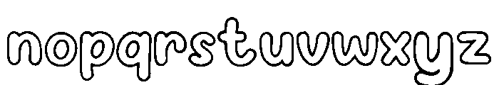 Hg_Outline_Shenanigans Font LOWERCASE