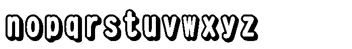 HG Akane Heisei Marugothictai W8S Regular Font LOWERCASE