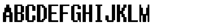 HG Dot Gothic B HGDot Gothic B14-13 Font UPPERCASE