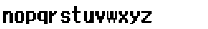 HG Dot Gothic B HGDot Gothic B14-13 Font LOWERCASE