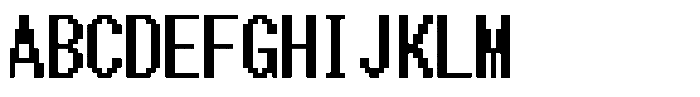HG Dot Gothic B HGDot Gothic B16-15 Font UPPERCASE