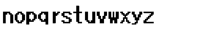 HG Dot Gothic B HGDot Gothic B16-15 Font LOWERCASE
