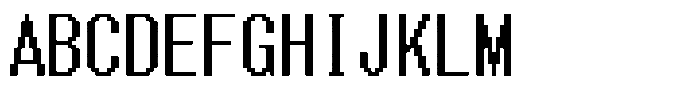 HG Dot Gothic B HGDot Gothic B20-19 Font UPPERCASE