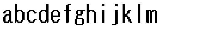 HG Dot Gothic B HGDot Gothic B20-19 FONT