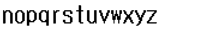 HG Dot Gothic B HGDot Gothic B20-19 Font LOWERCASE