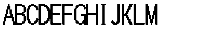 HG Dot Gothic B HGDot Gothic B22-22 Font UPPERCASE