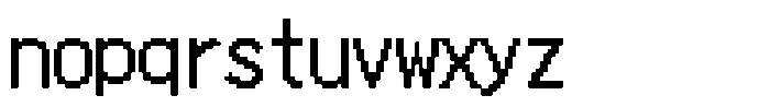 HG Dot Gothic B HGDot Gothic B22-22 Font LOWERCASE