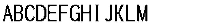 HG Dot Gothic B HGDot Gothic B24-23 Font UPPERCASE