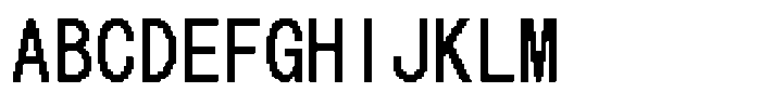 HG Dot Gothic B HGDot Gothic B32-30 Font UPPERCASE