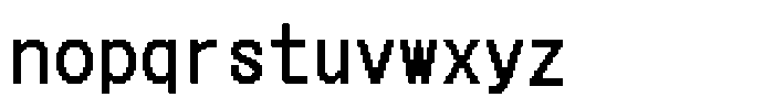 HG Dot Gothic B HGDot Gothic B32-30 Font LOWERCASE