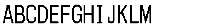 HG Dot Gothic B HGDot Gothic B36-36 Font UPPERCASE