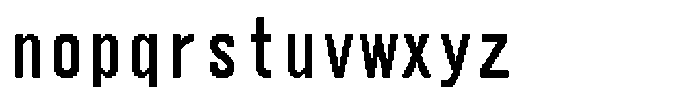 HG Dot Gothic B HGDot Gothic B40-40 Font LOWERCASE