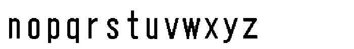 HG Dot Gothic B HGDot Gothic B48-46 Font LOWERCASE