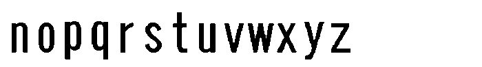 HG Dot Gothic B HGDot Gothic B64-60 Font LOWERCASE